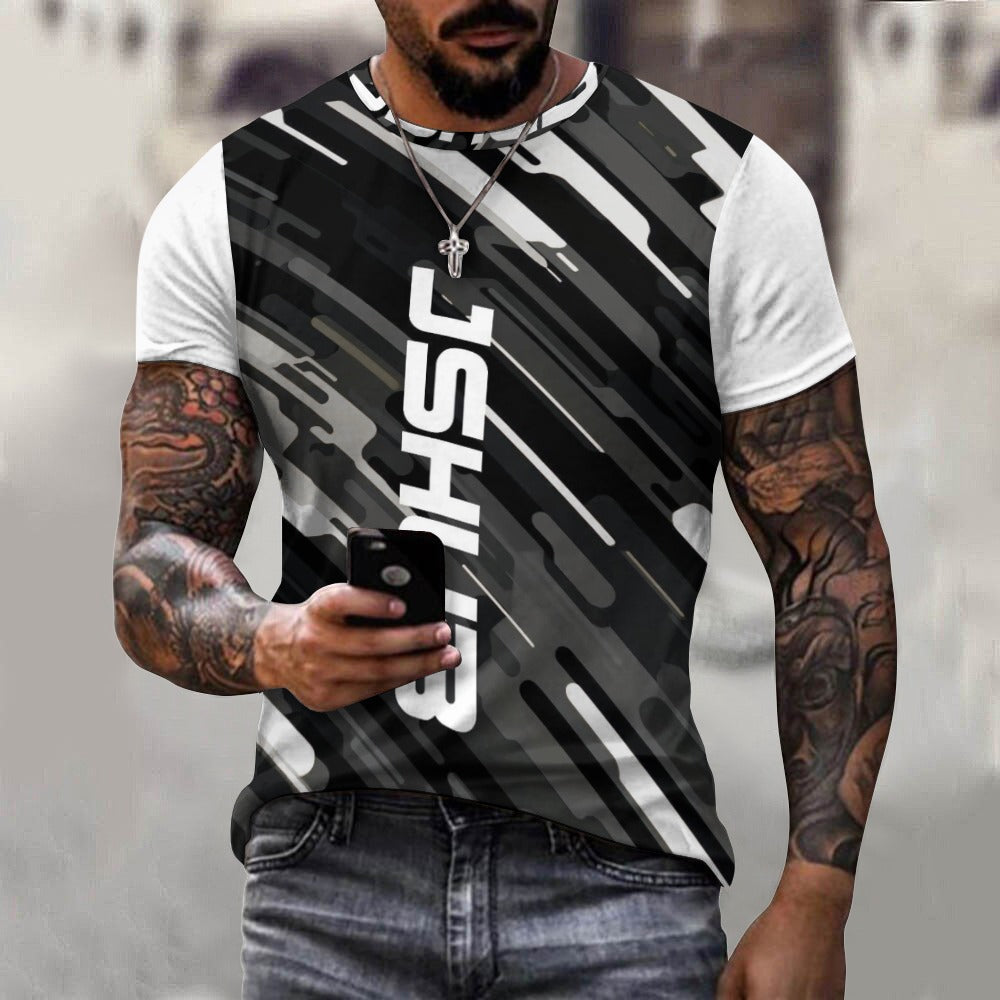 JS HUB Motion Core T-Shirt Uomo Streetwear Cotone Premium