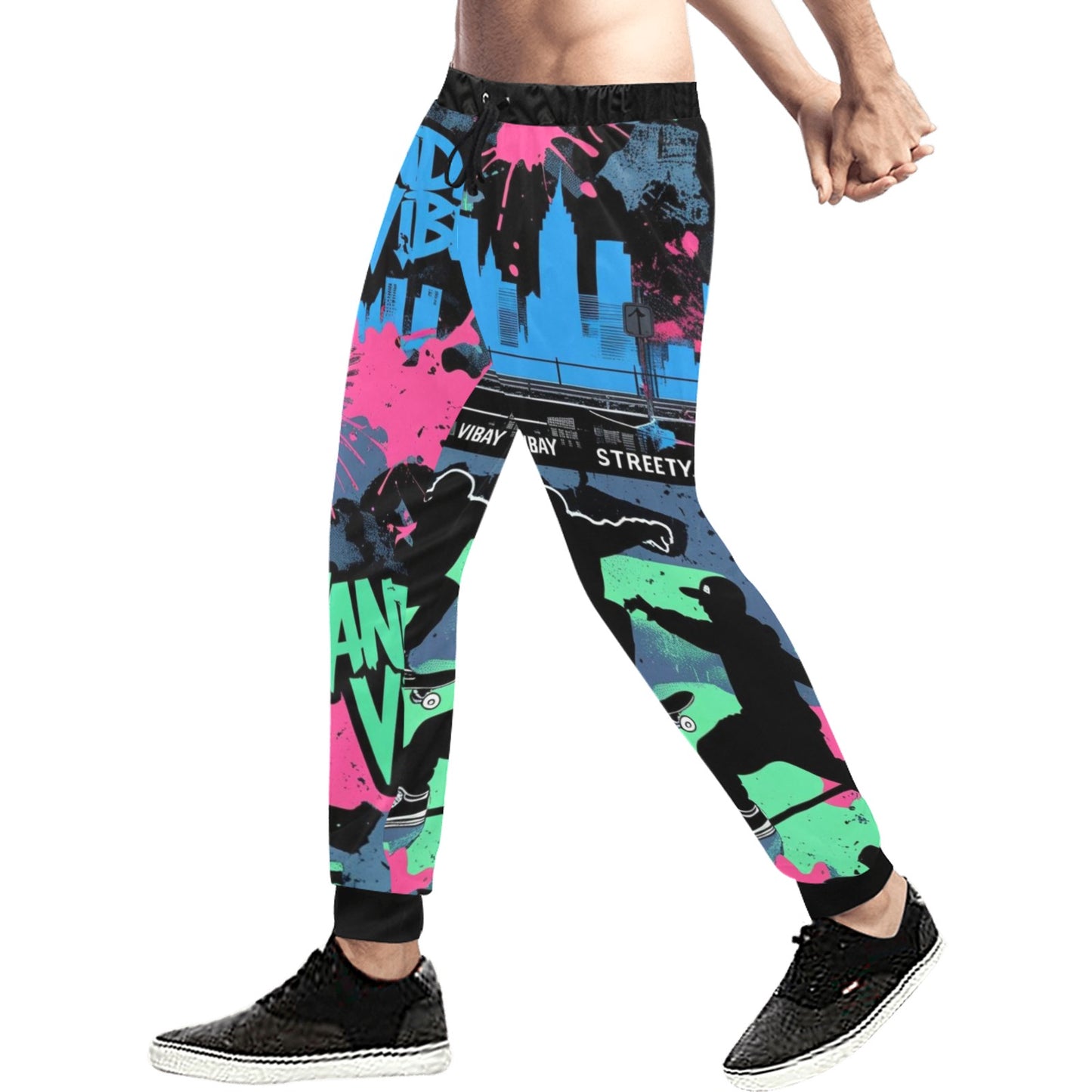 Pantaloni Vandal Flow baggy sportivi streetwear uomo