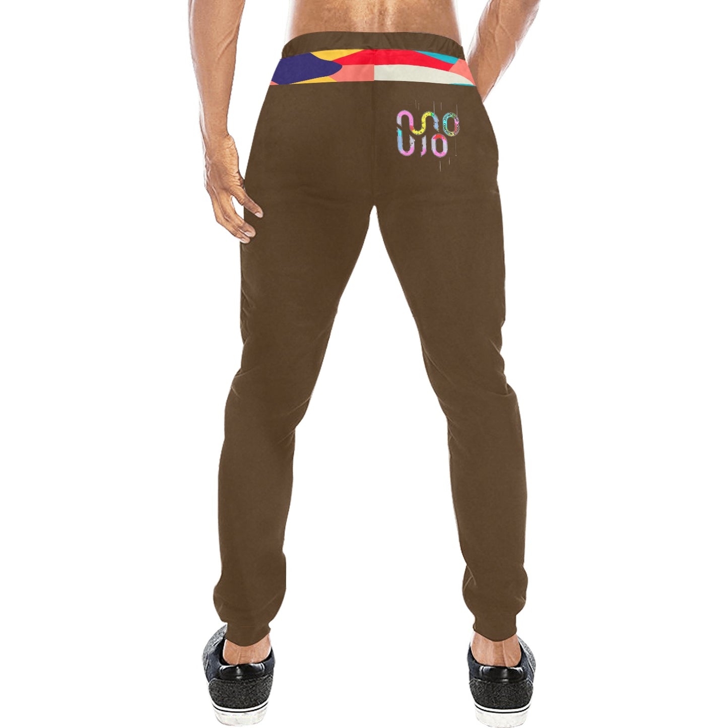 PANTALONE Concrete Echoes – Wide Caffè Joggers