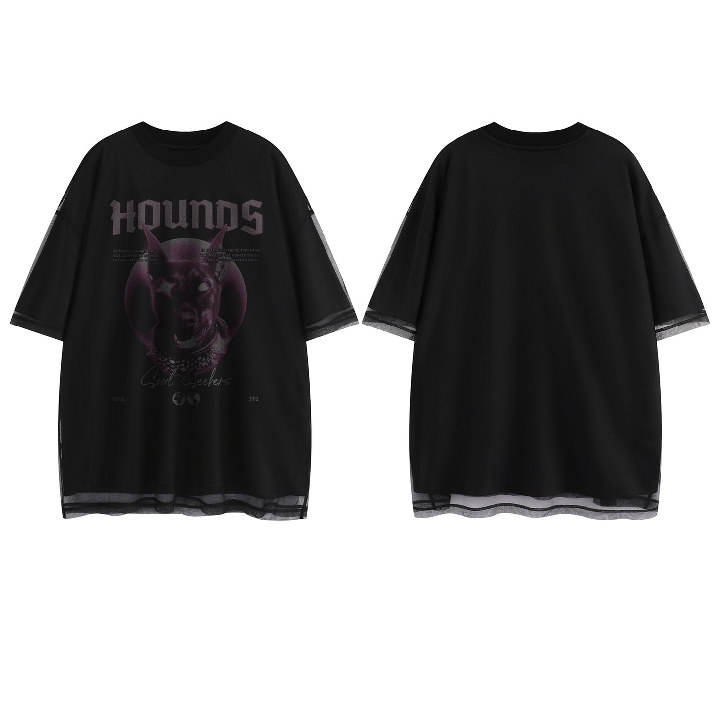 T-Shirt Double Layer Dark Street Tee