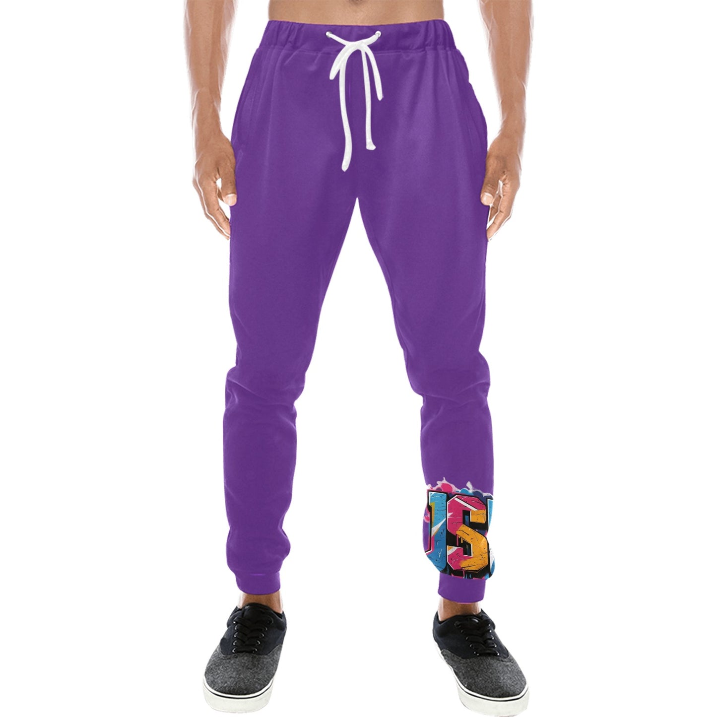 Pantaloni tuta baggy murales