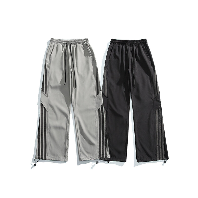 Pantaloni “Side Line Era” larghi con righe laterali