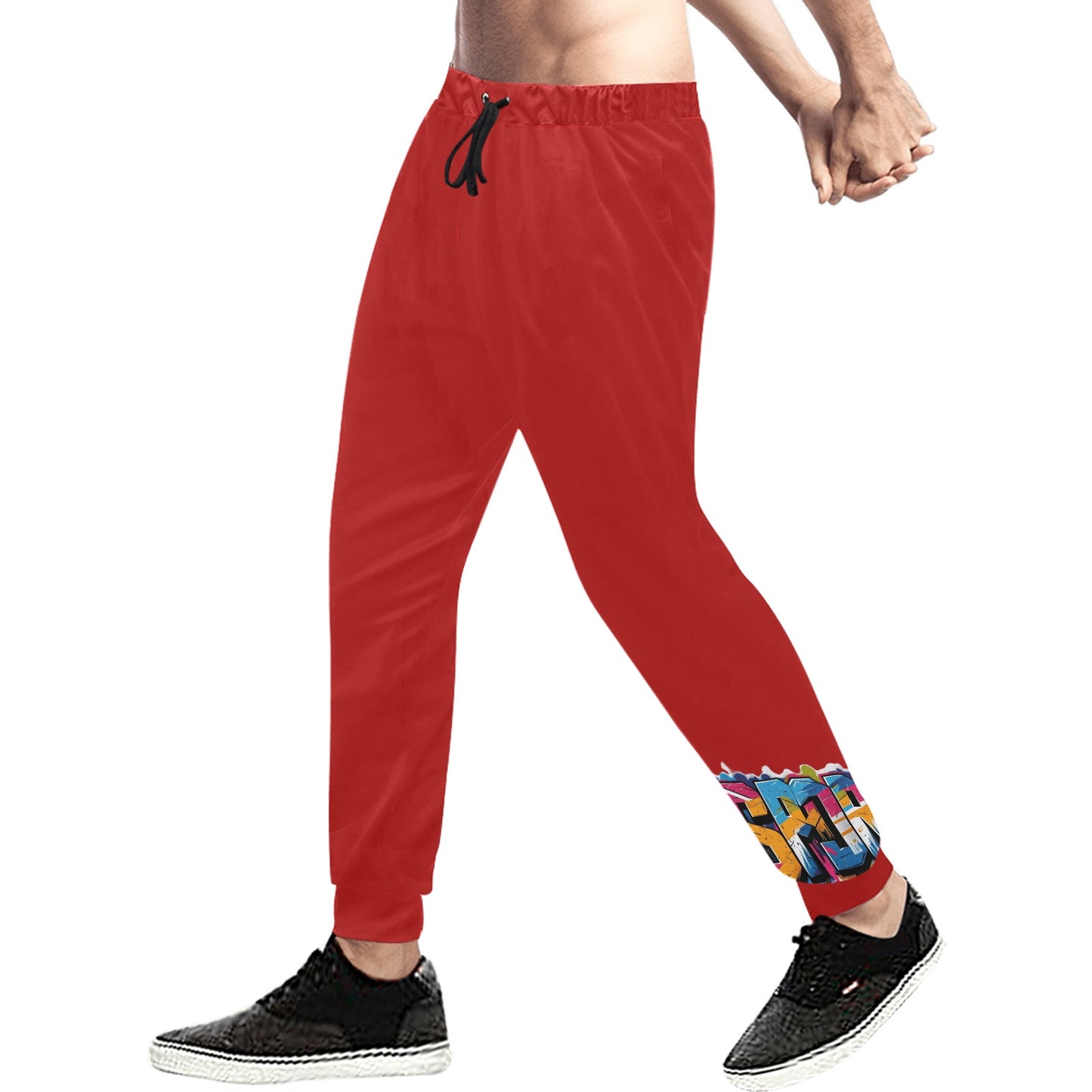 Pantaloni tuta baggy murales