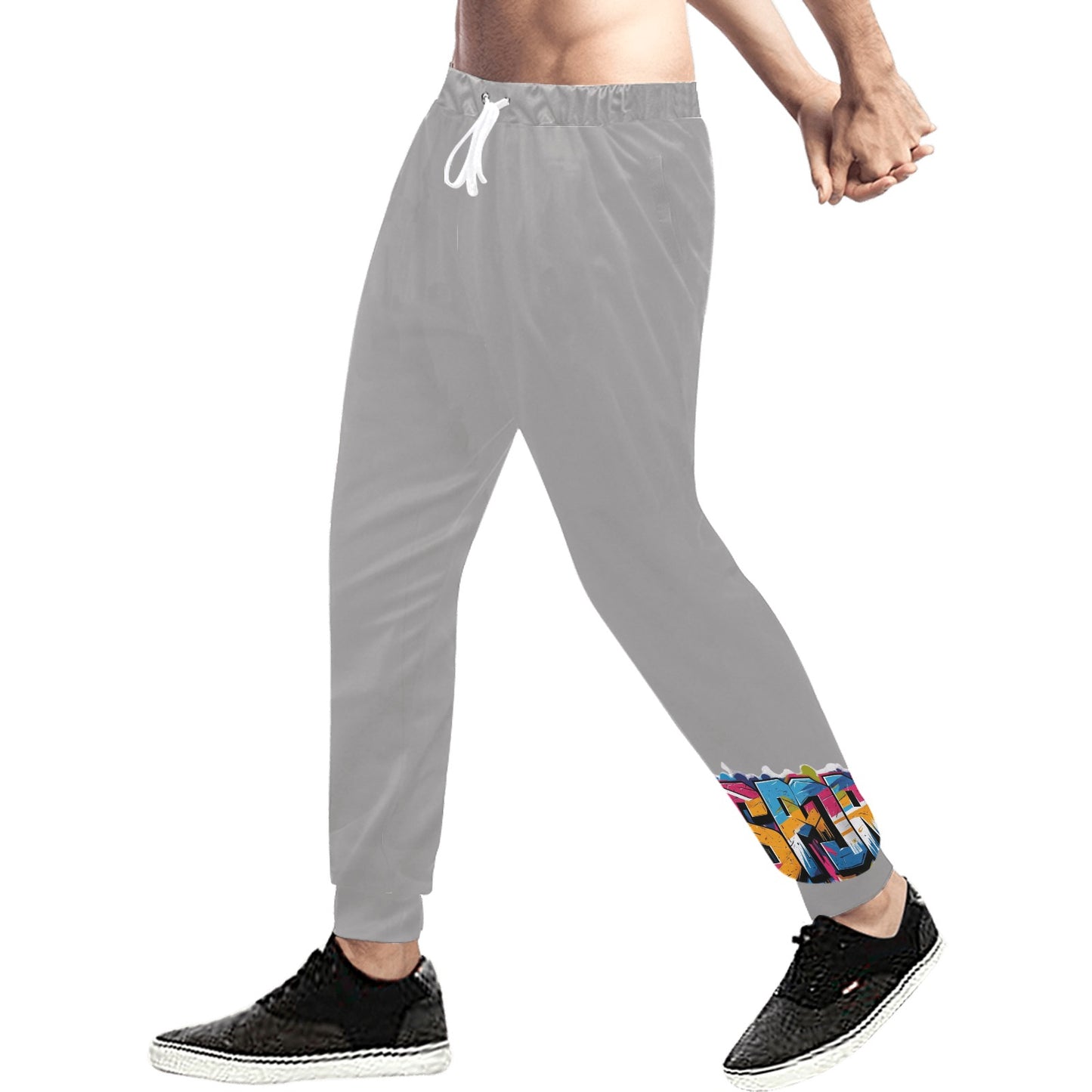 Pantaloni tuta baggy murales