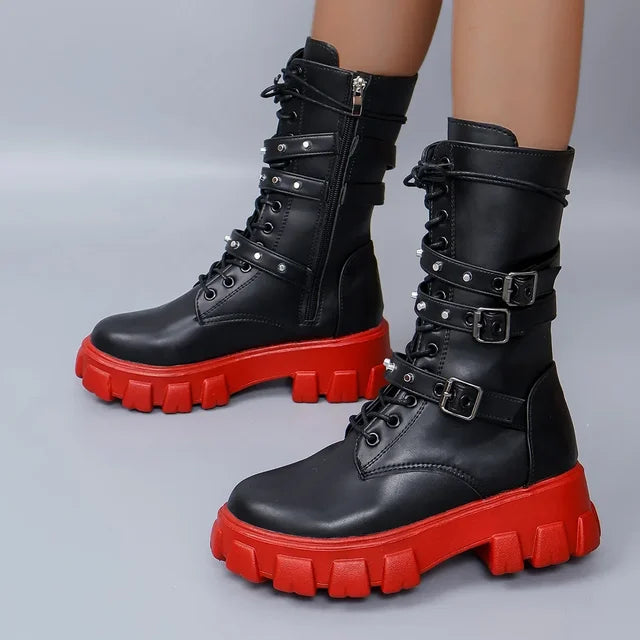 Stivali Platform Punk Gotici