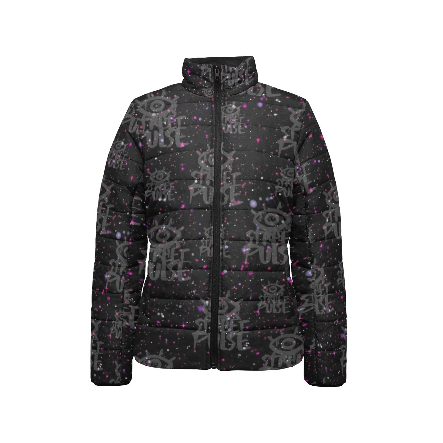 Giacca imbottita donna JS Street Pulse nera colletto rialzato