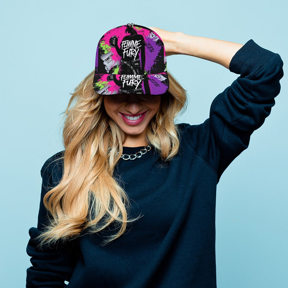 Cappello Baseball Donna FEMME FURY – Nero Graffiti