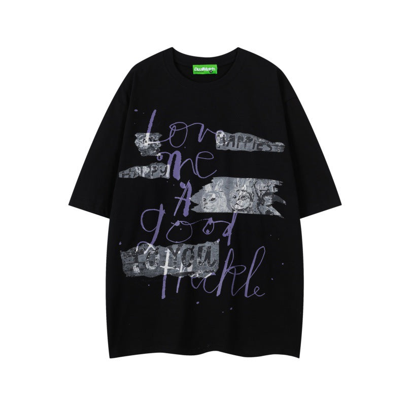 T-shirt Tokyo Type – Lettere Retro Oversize