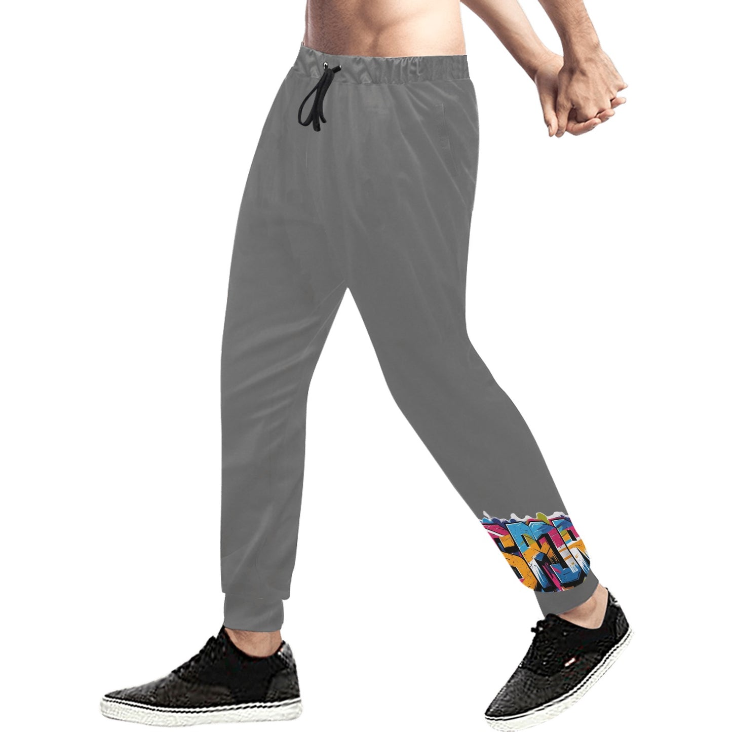 Pantaloni tuta baggy murales