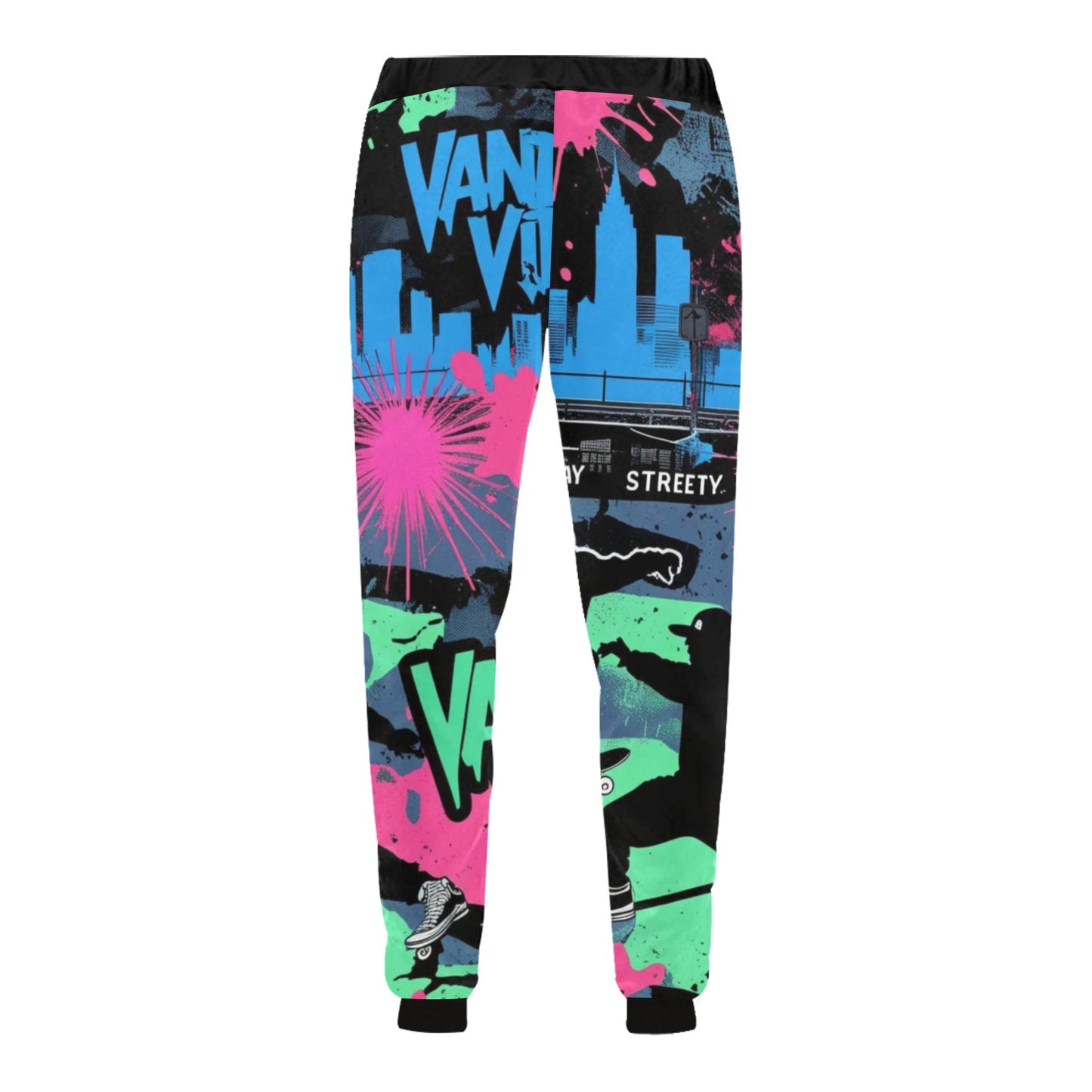 Pantaloni Vandal Flow baggy sportivi streetwear uomo