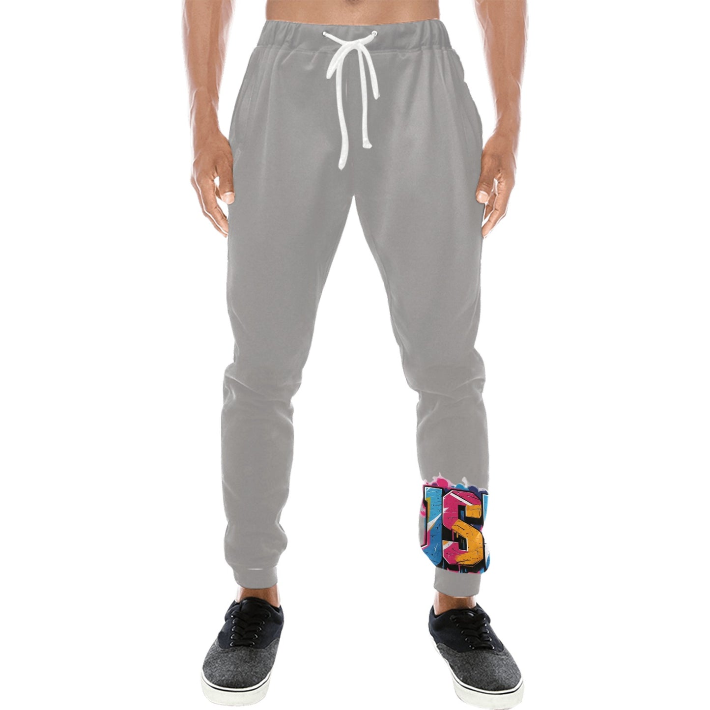 Pantaloni tuta baggy murales