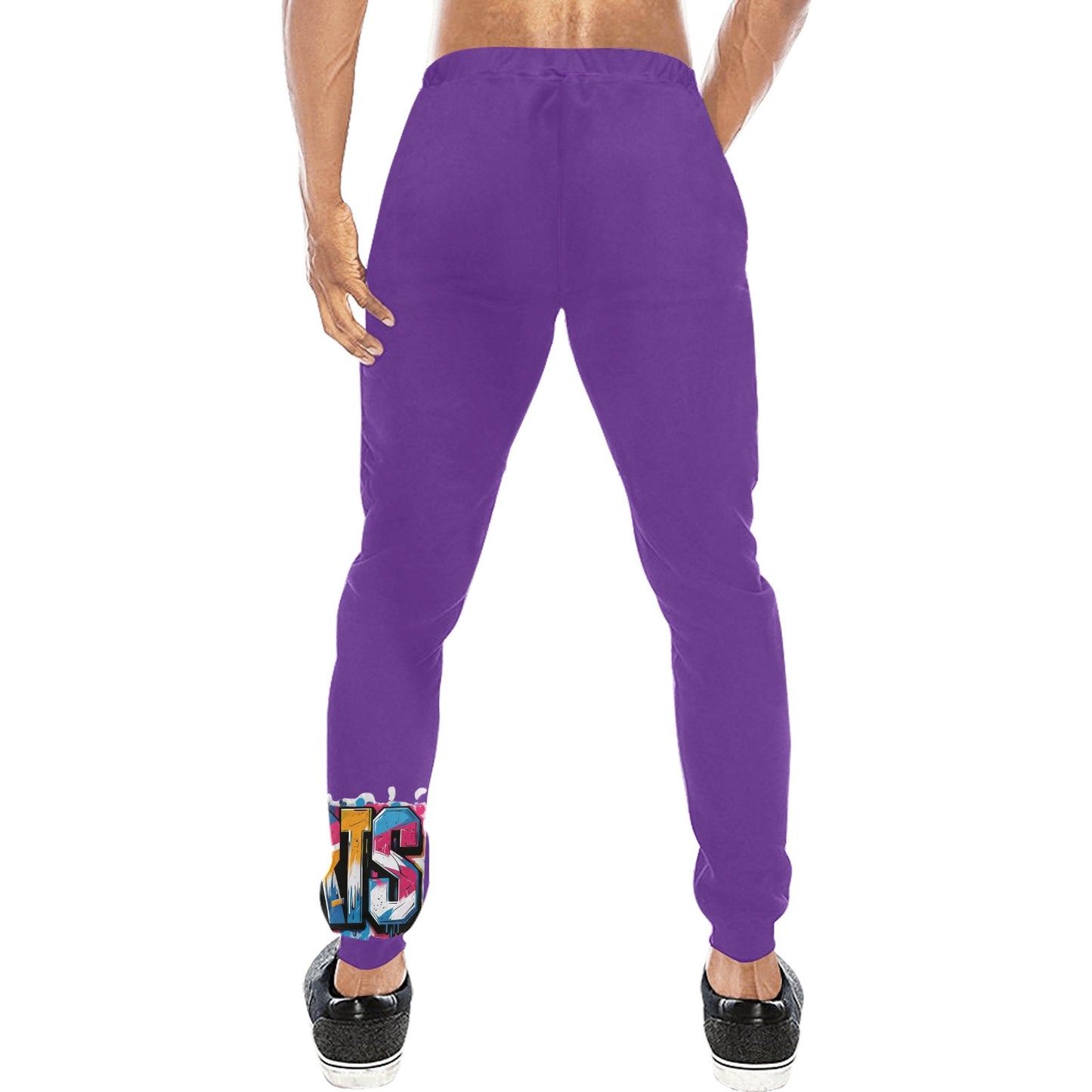 Pantaloni tuta baggy murales