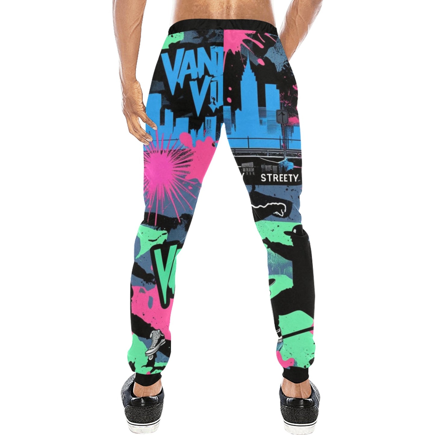 Pantaloni Vandal Flow baggy sportivi streetwear uomo