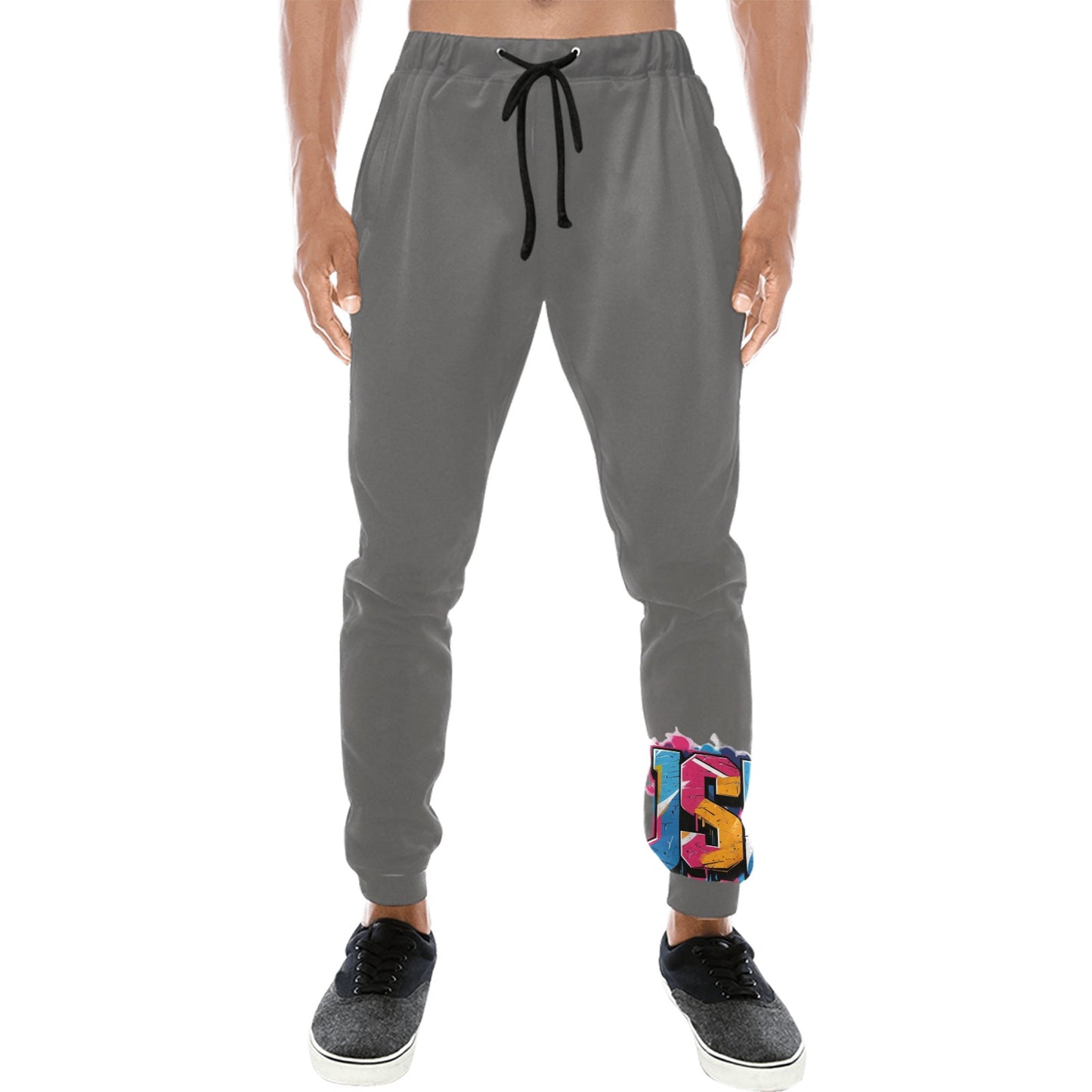 Pantaloni tuta baggy murales
