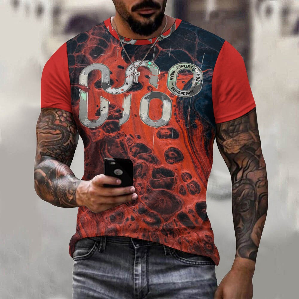 T-shirt Uomo “Concrete Echoes – Lava Drop”