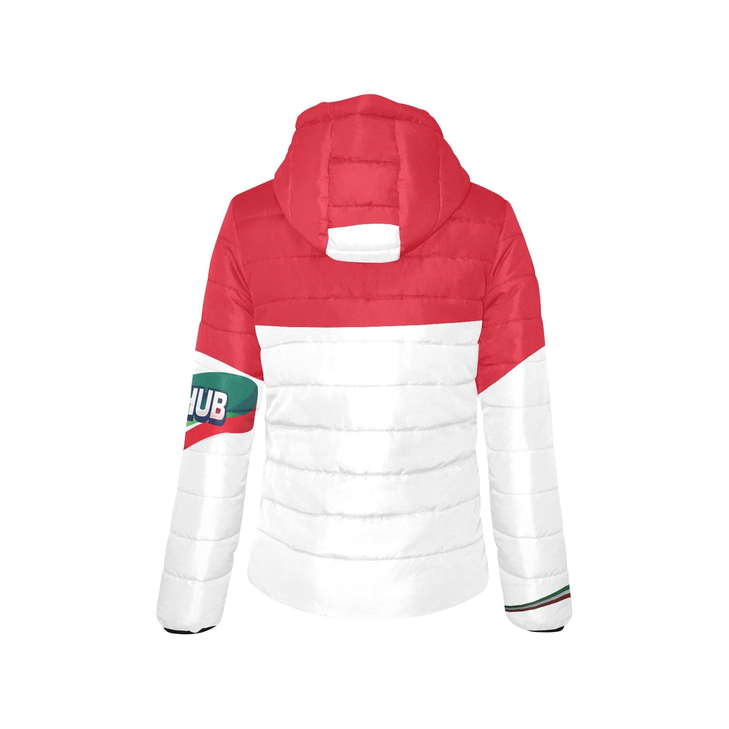 JSHUB Winter Nation Italy Edition – Giubbotto Piumino Donna Bianco e Rosso