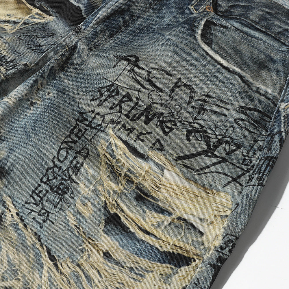 3D Graff Vibes – Jeans Larghi