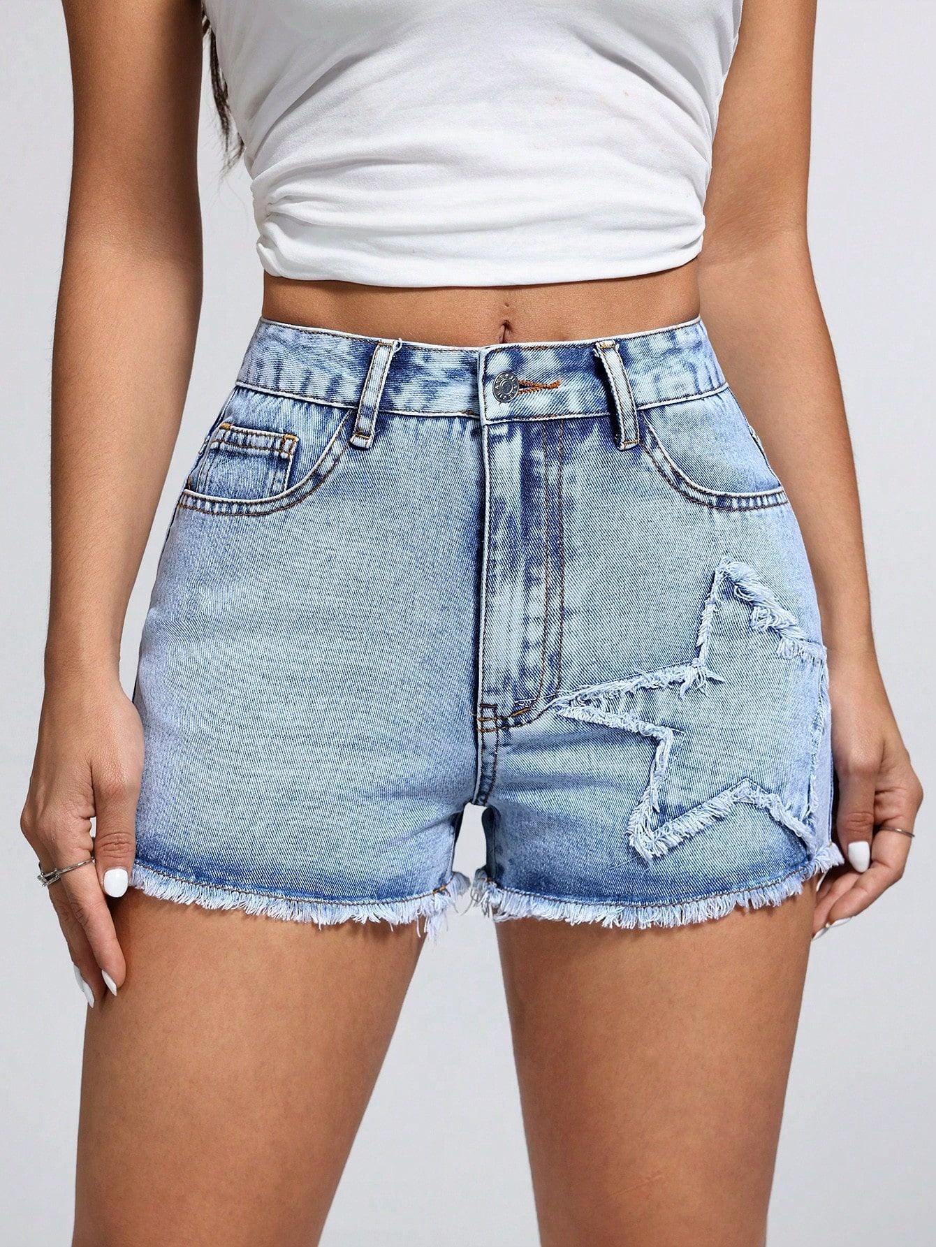 Shorts Star Raw Hem