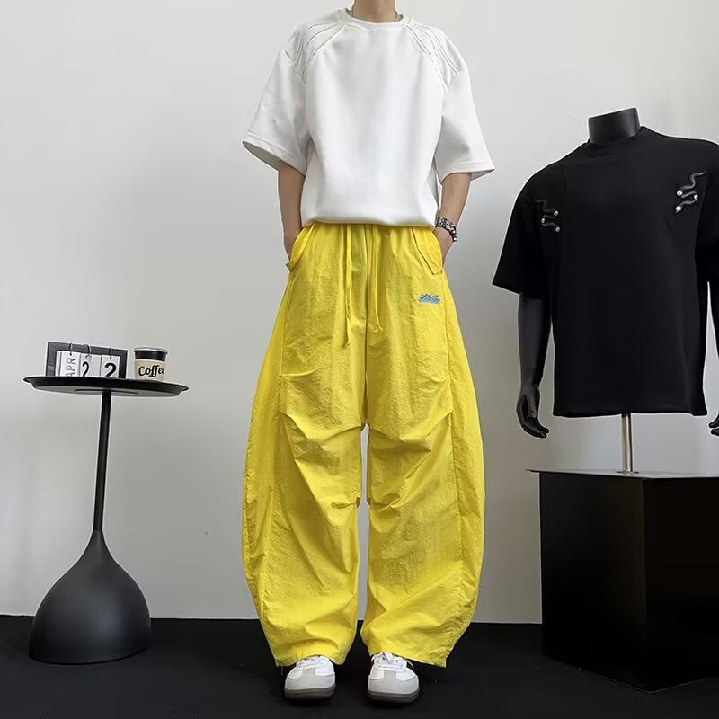 Pantaloni “Flow Rider” sportivi larghi ricamati