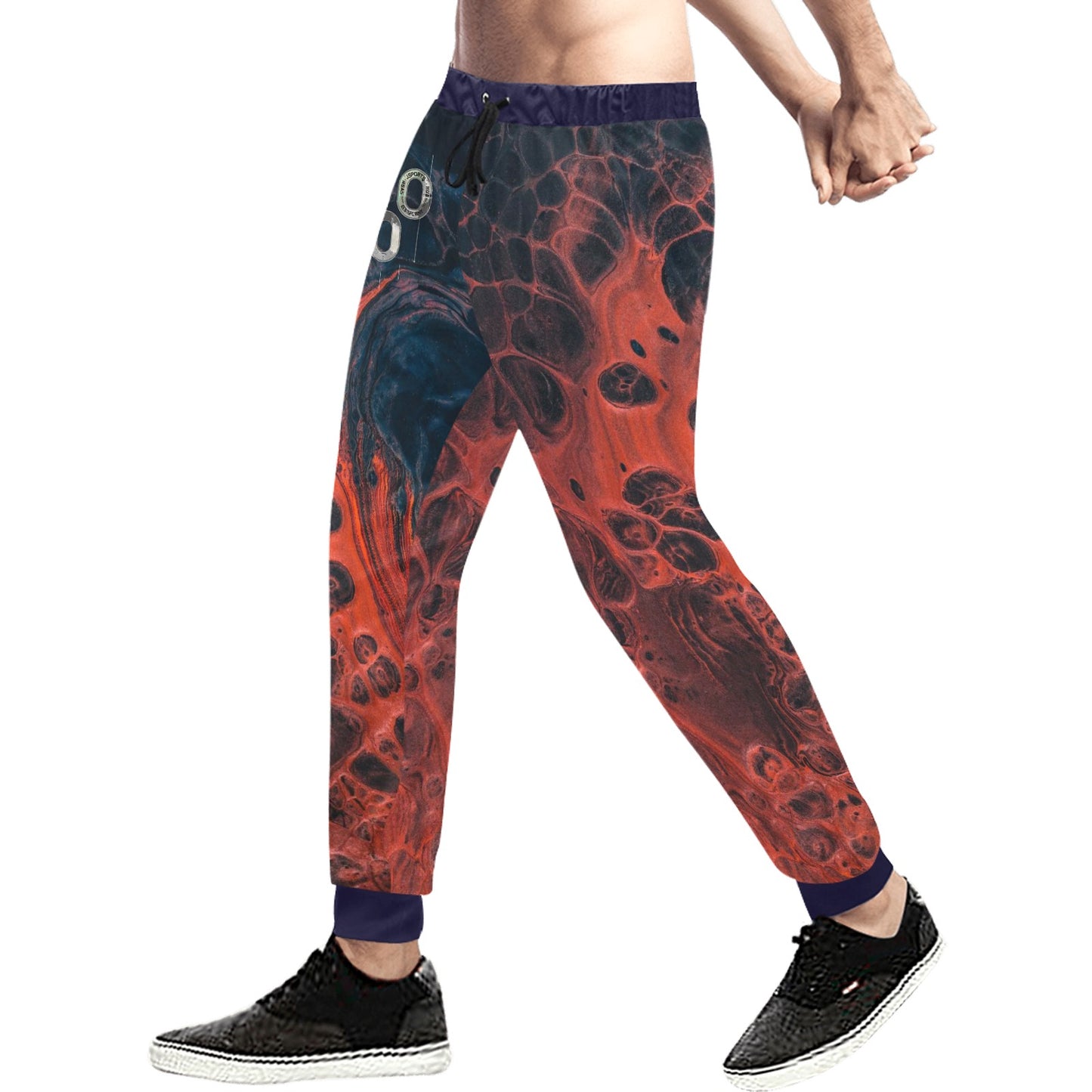 PANTALONE Concrete Echoes – Lava Flow Joggers