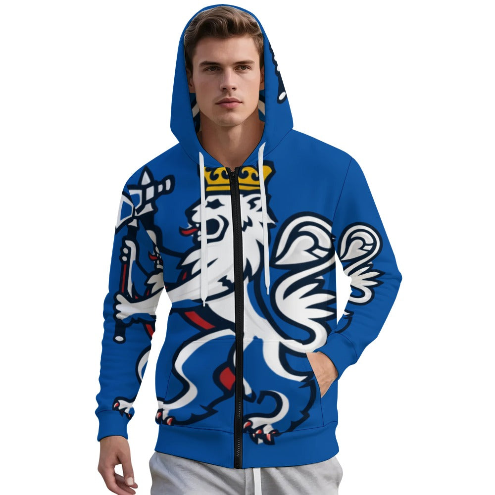 Felpa Norway Uomo Blu Tech Nordico JSHUB Winter Nation 2026 Zip Hoodie