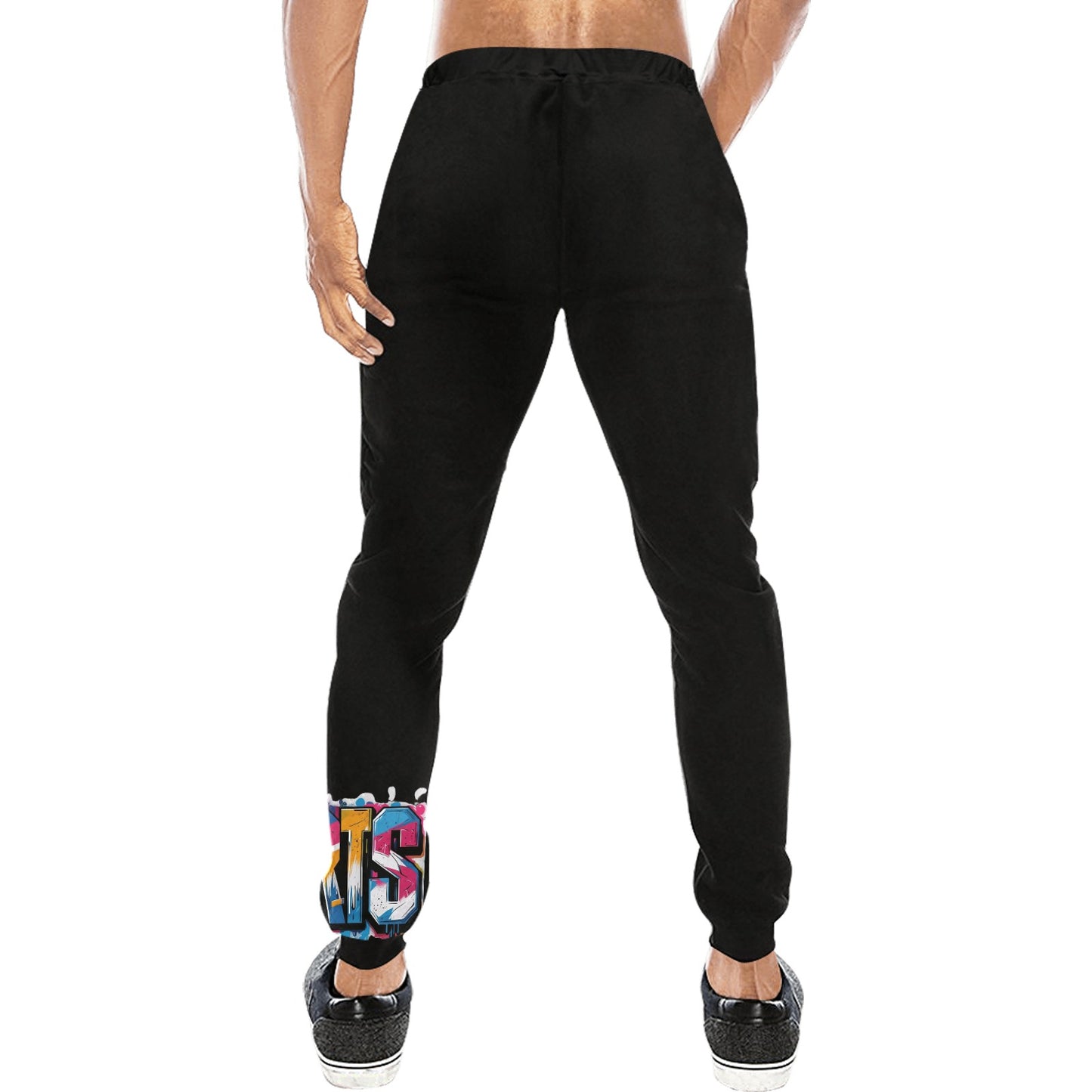 Pantaloni tuta baggy murales