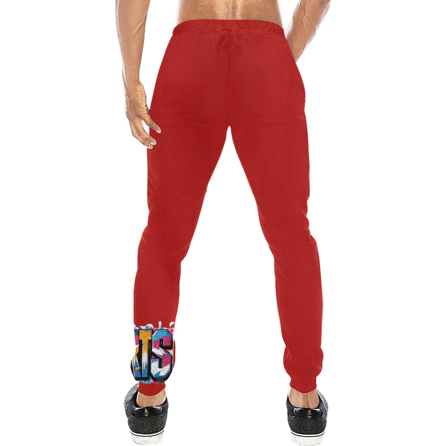 Pantaloni tuta baggy murales