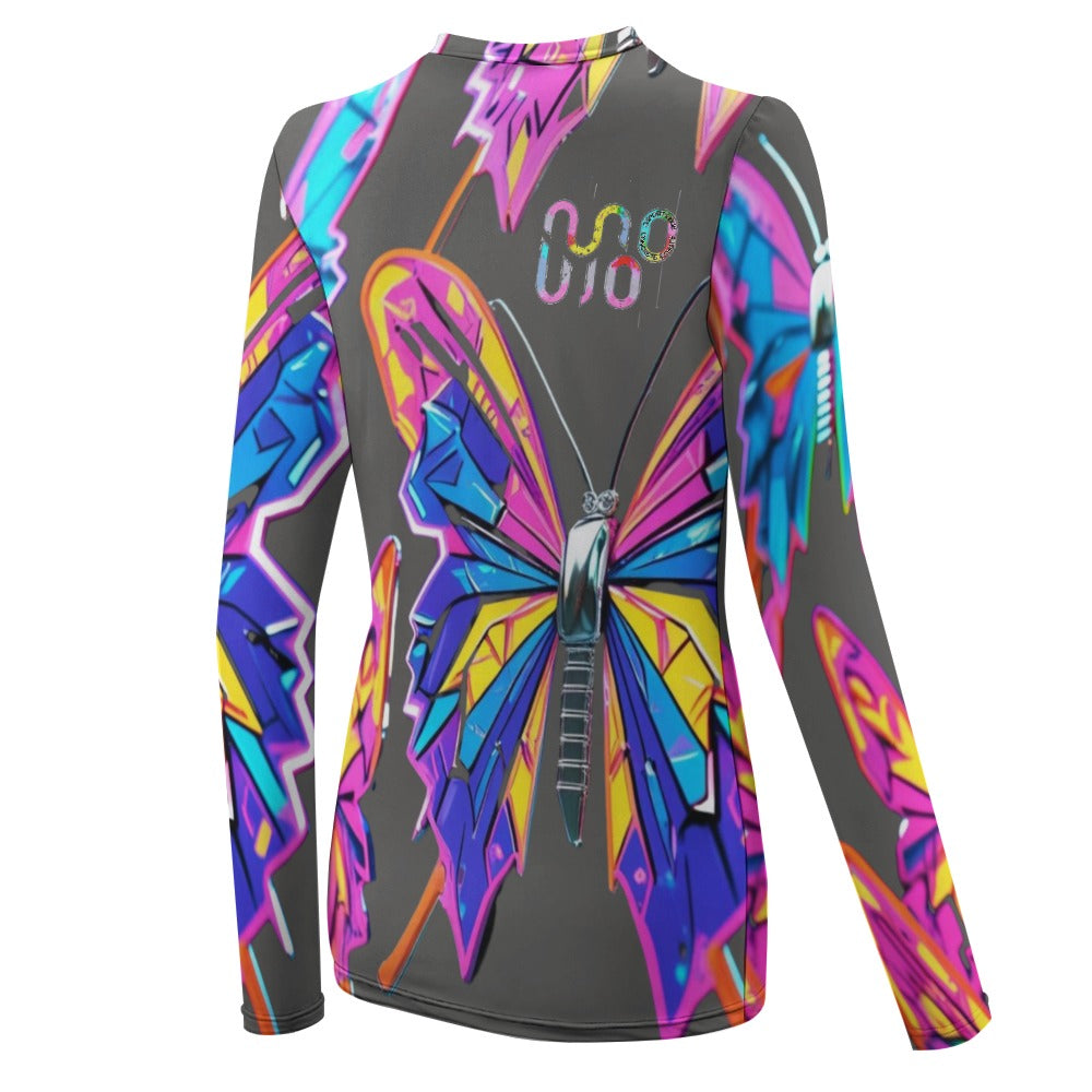 Maglietta donna Wings of Noise maniche lunghe protezione UV – 10 varianti colore