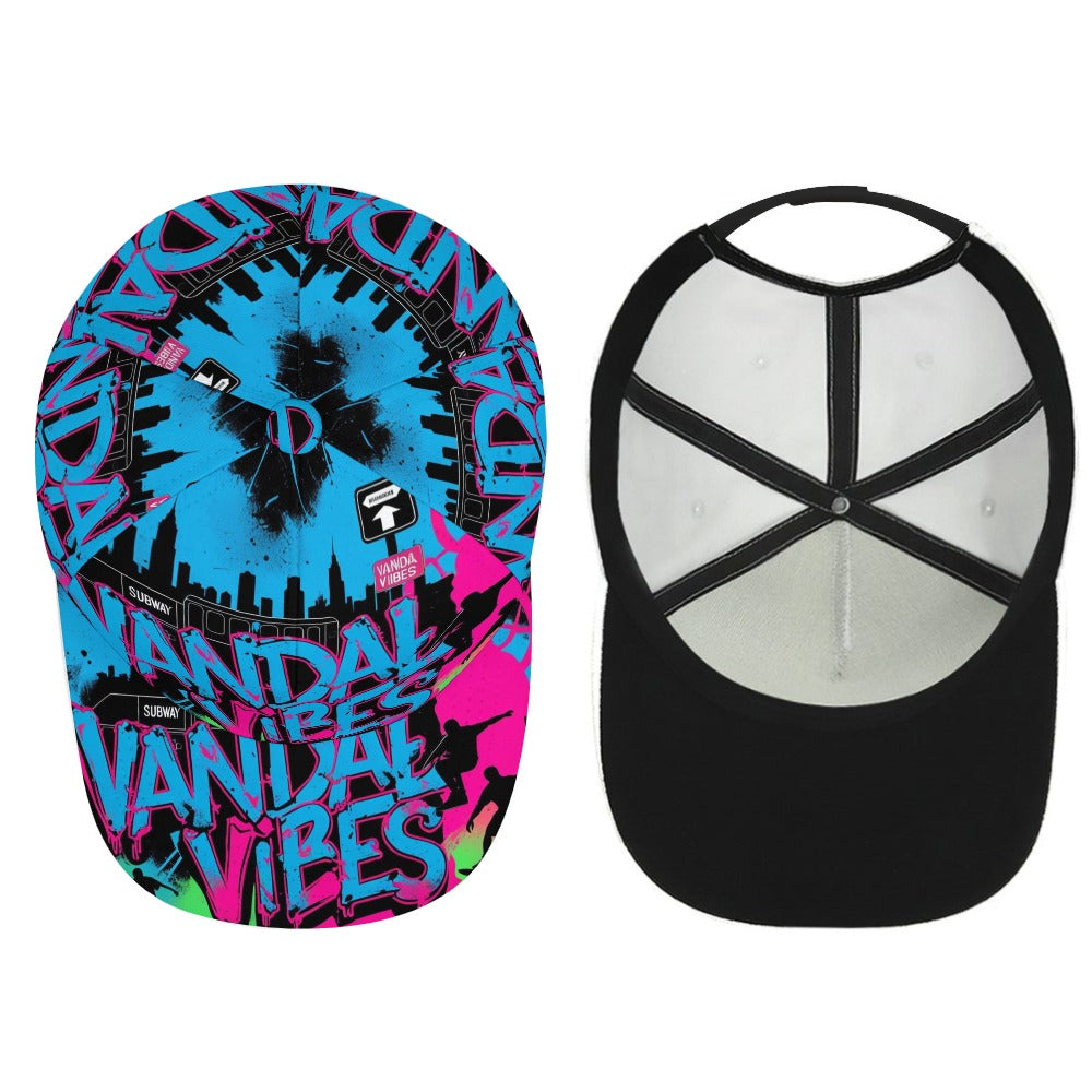 Cappello Vandal Dome – Visiera curva nero streetwear unisex