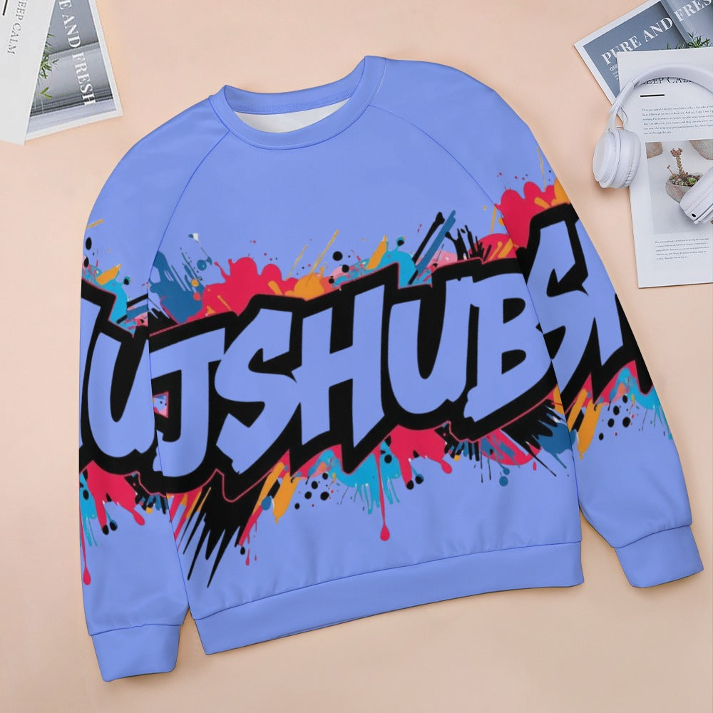 Felpa Donna JSHub Multicolor – Stile Streetwear con Graffiti All-Over