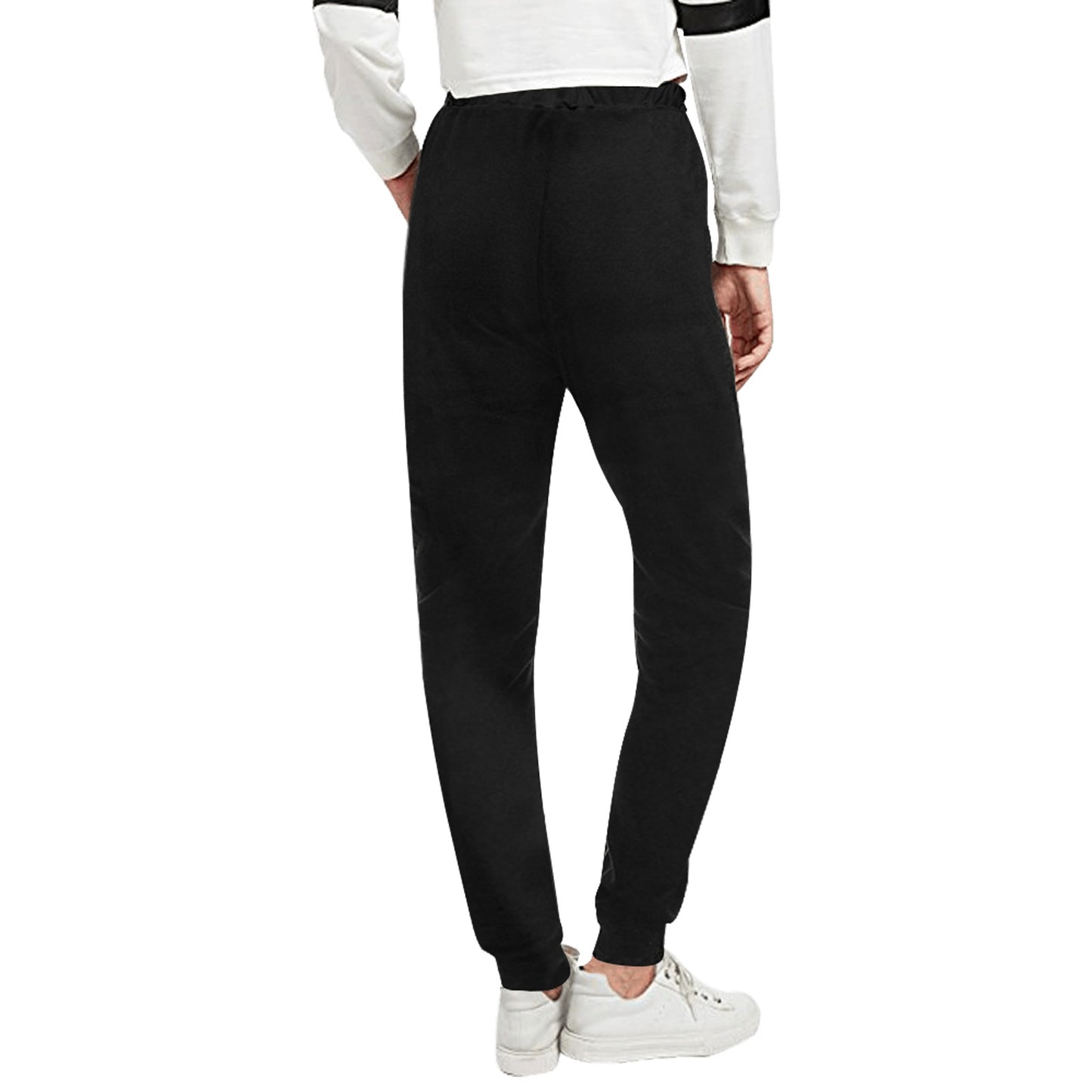 Pantalone tuta donna MOMO Bloom – Nero con stampa bianca