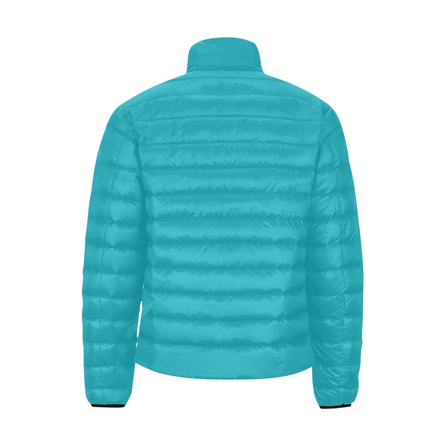 Giacca Bomber Uomo Collezione JSports K27 Skyline Ink JSHUB – Base Turchese con Stampa Bianca Contornata di Nero