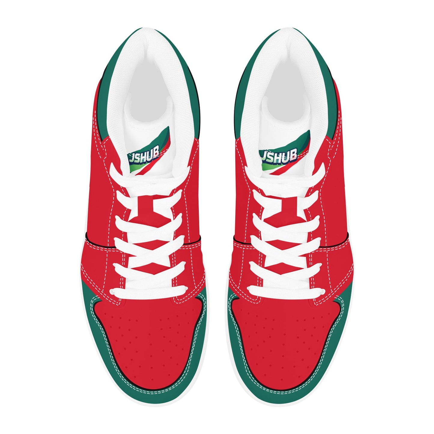 Sneakers High Top Italy Uomo Bianche Tricolore JSHUB Winter Nation 2026 Streetwear