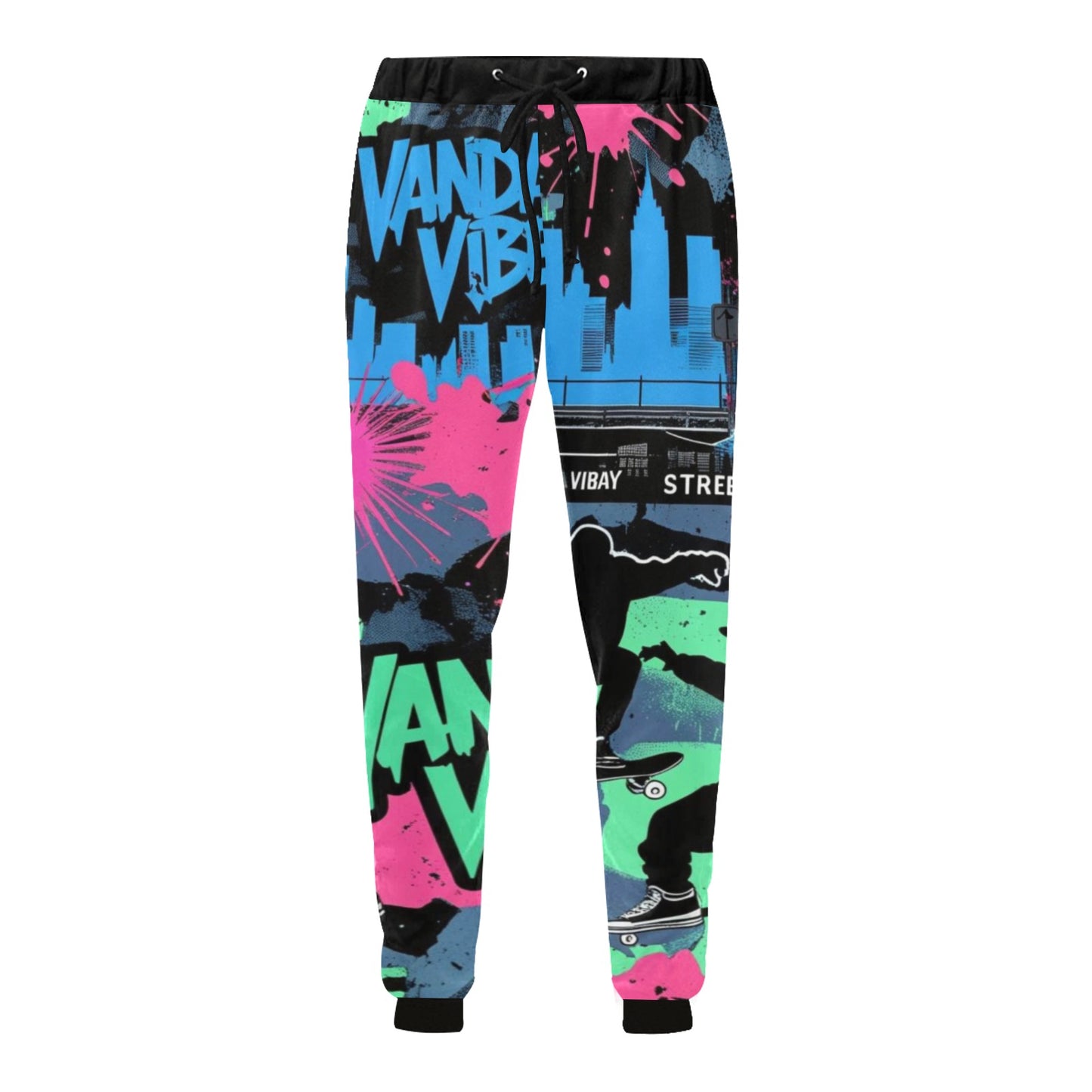 Pantaloni Vandal Flow baggy sportivi streetwear uomo