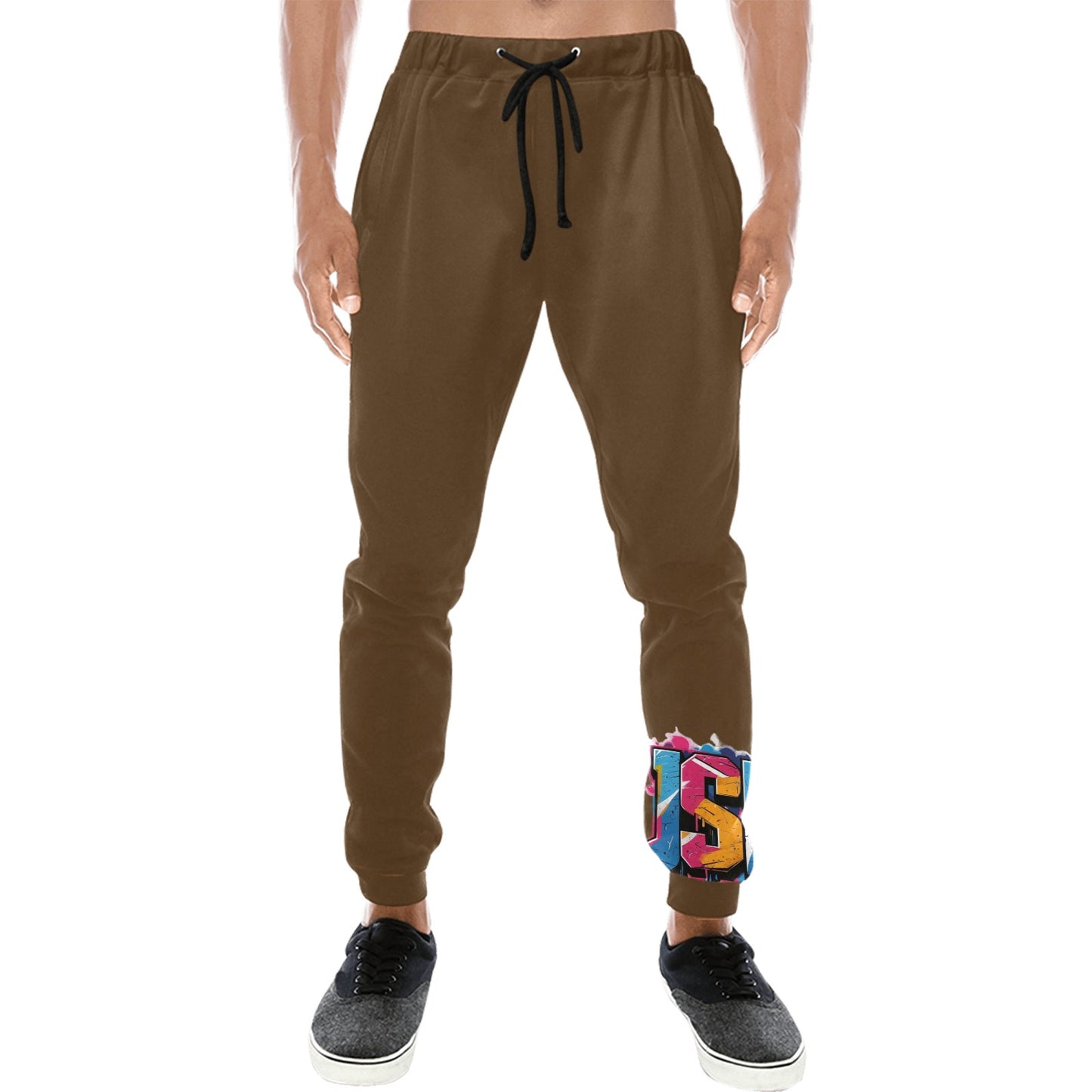 Pantaloni tuta baggy murales