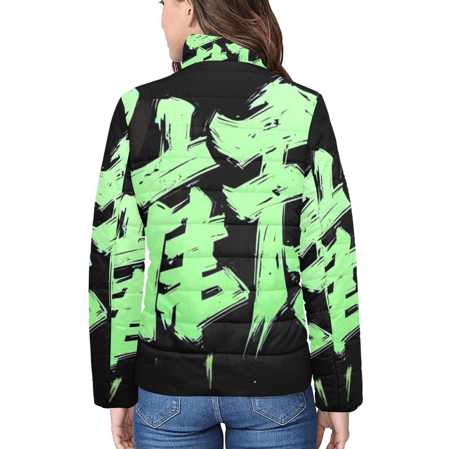 Giacca imbottita donna momo bloom urban mint
