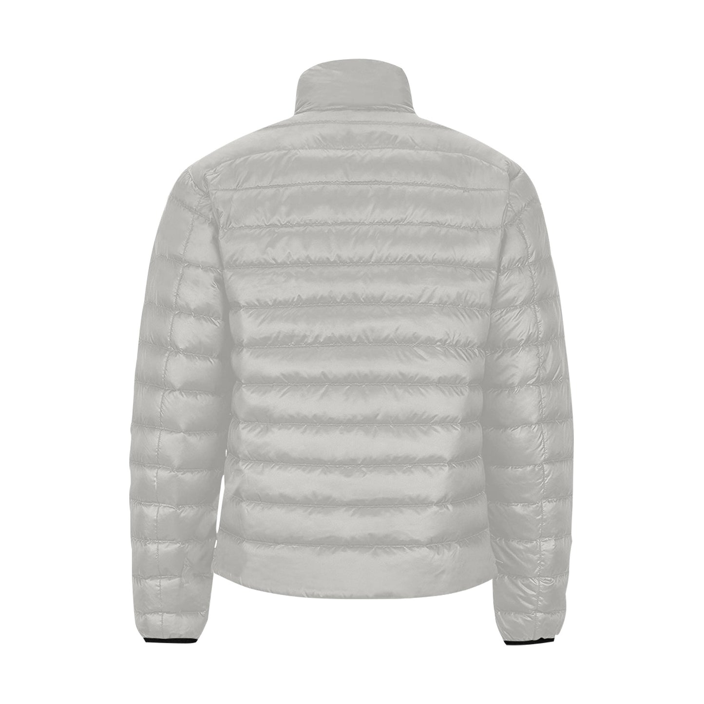 Giacca Bomber Uomo Collezione JSports K24 Ash Drift JSHUB – Base Grigia con Stampa Nera Centrale