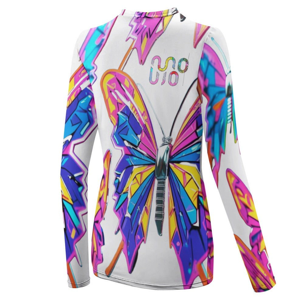 Maglietta donna Wings of Noise maniche lunghe protezione UV – 10 varianti colore