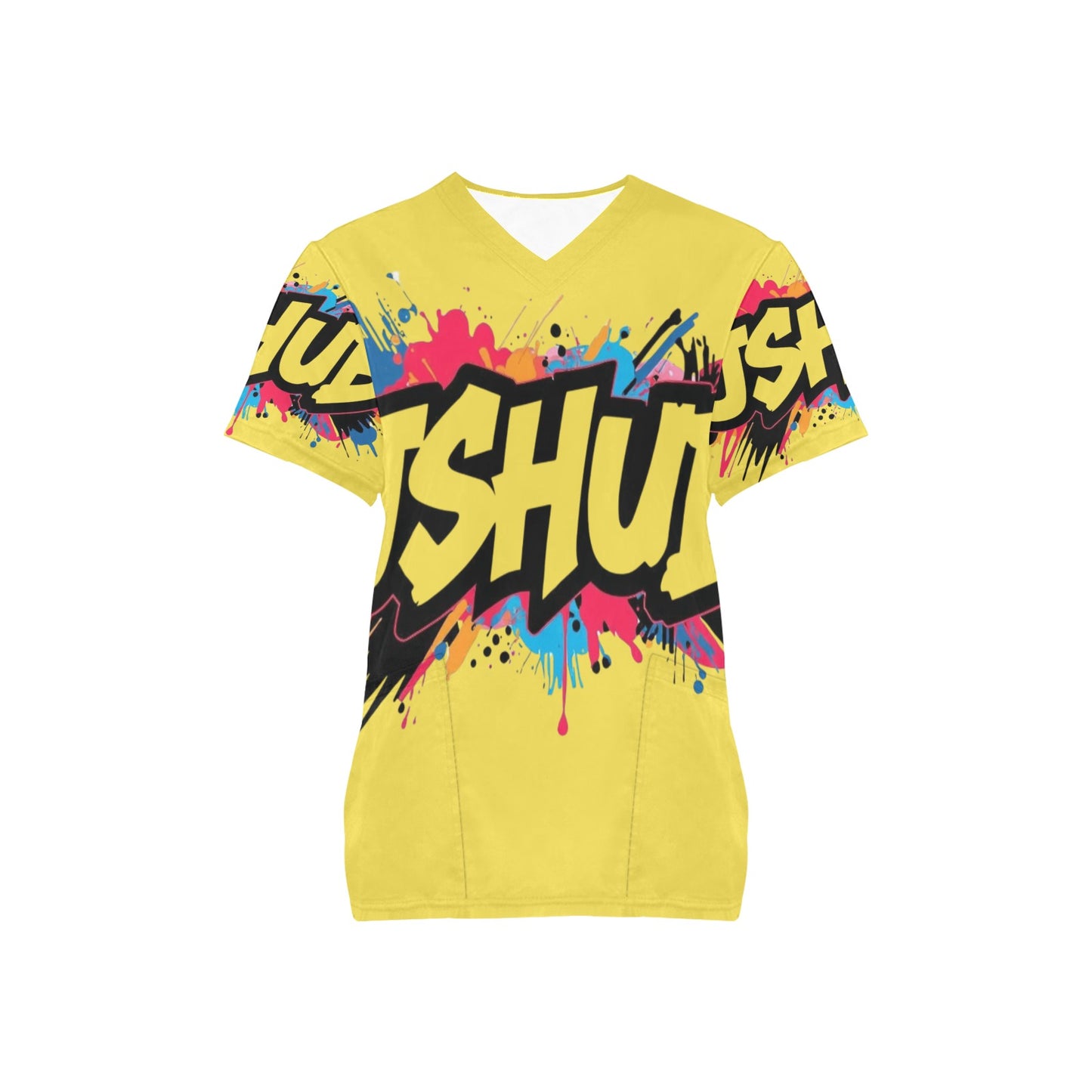 T-shirt Scrub Unisex JSHub Logo Multicolor All-Over – Urban Style 2025