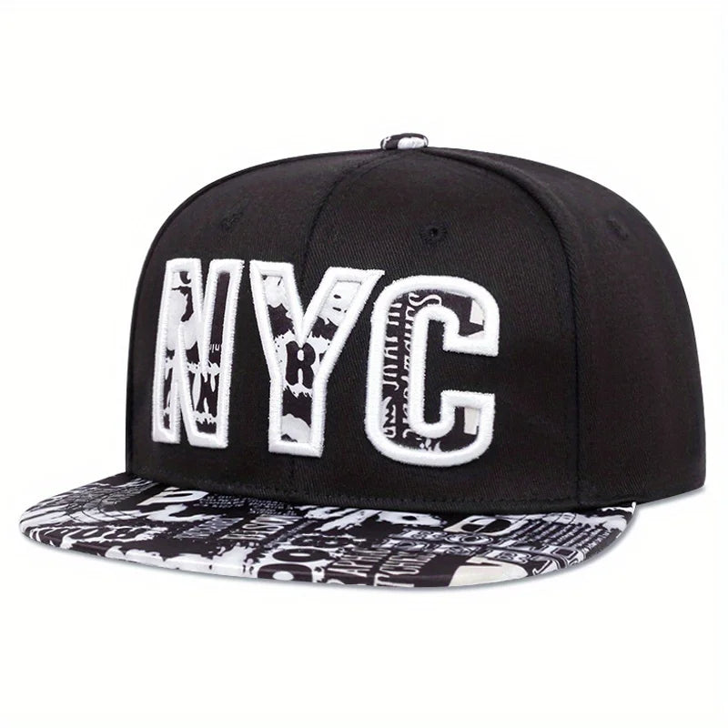 Cappello Flat Brim NYC – Ricamato Icona Hip-Hop