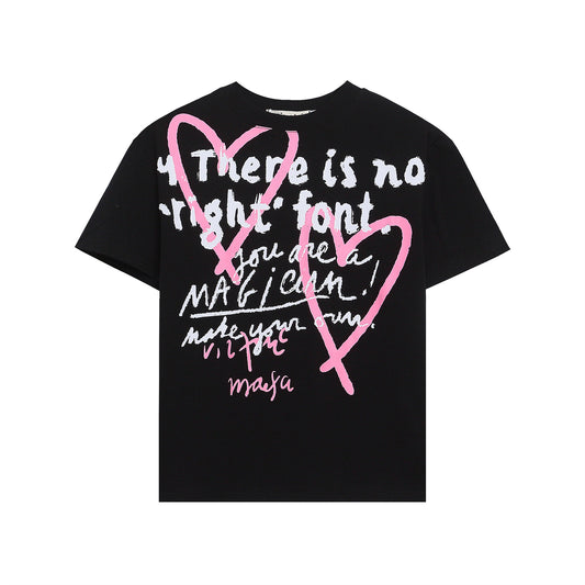 Heartbeat Letter Slim Tee