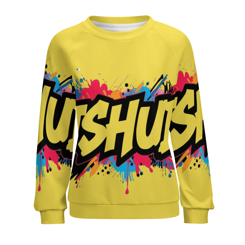 Felpa Donna JSHub Multicolor – Stile Streetwear con Graffiti All-Over
