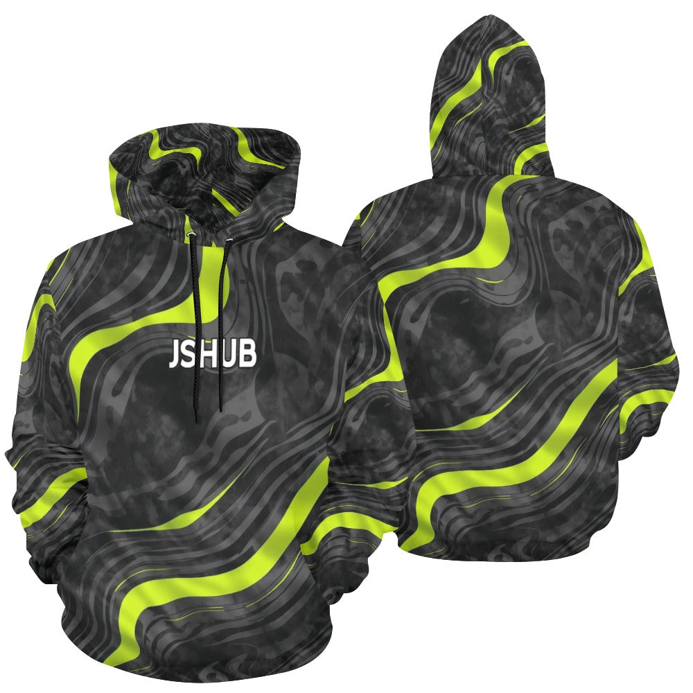 Felpa con cappuccio Neon Flow – JSHUB Collection Edizione Limitata Streetwear
