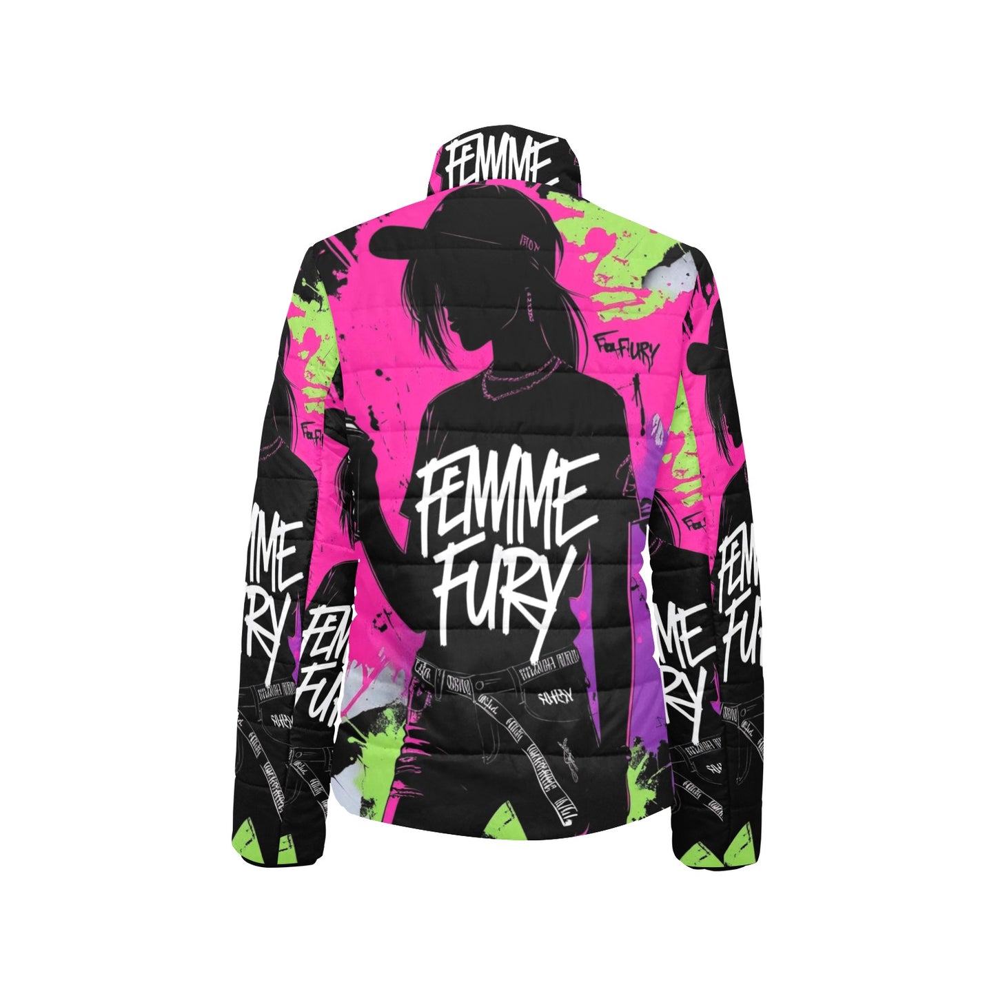 Giacca imbottita donna Femme Fury colletto rialzato