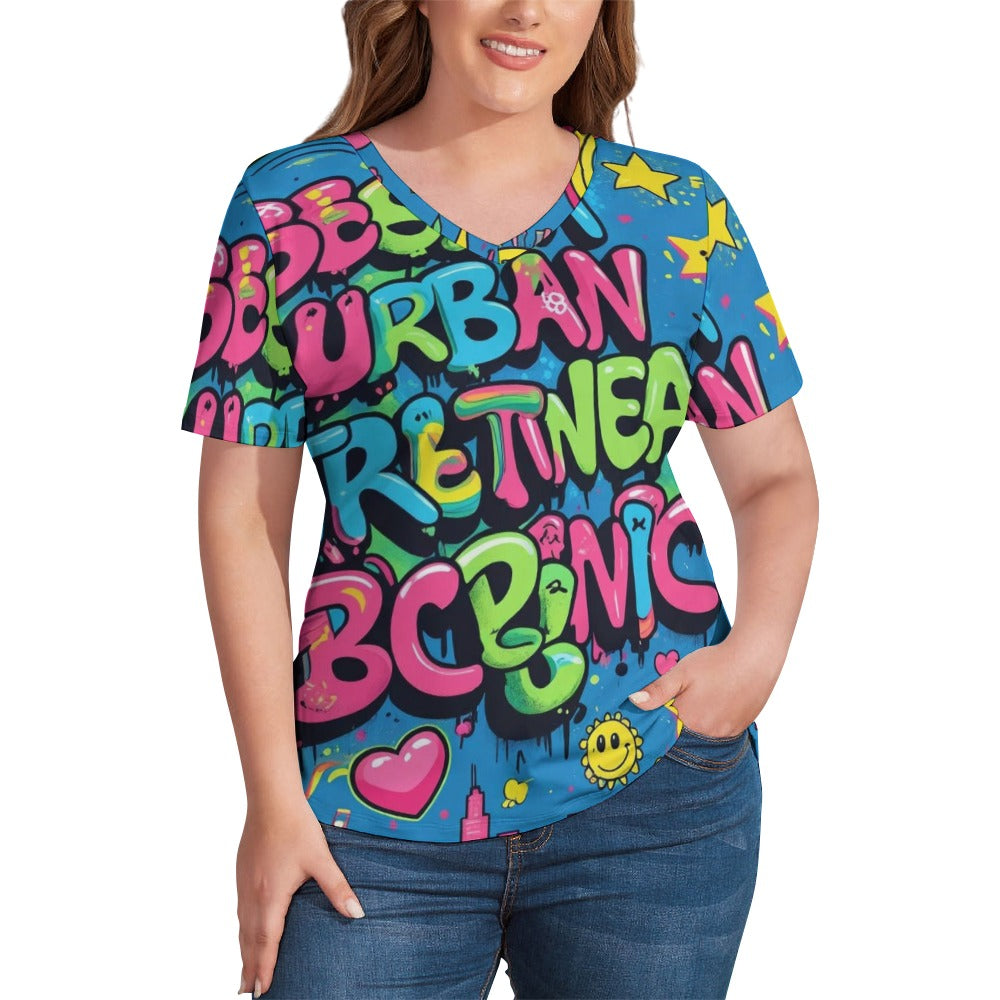 T-shirt Viber Positive – Donna, V-Neck