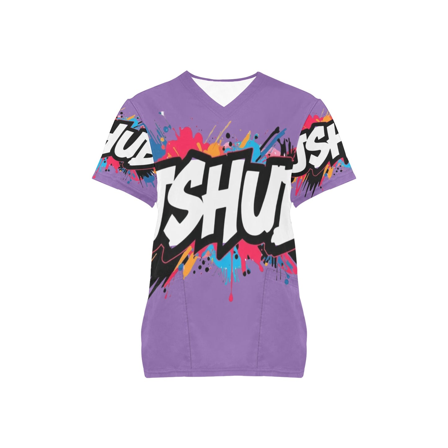 T-shirt Scrub Unisex JSHub Logo Multicolor All-Over – Urban Style 2025