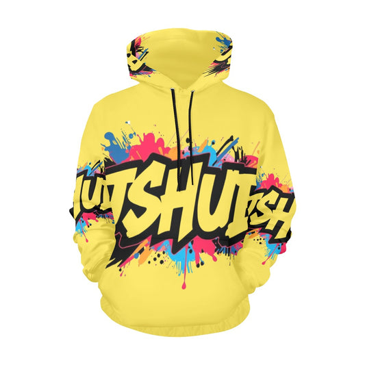 Felpa con cappuccio da donna H13 con stampa all-over