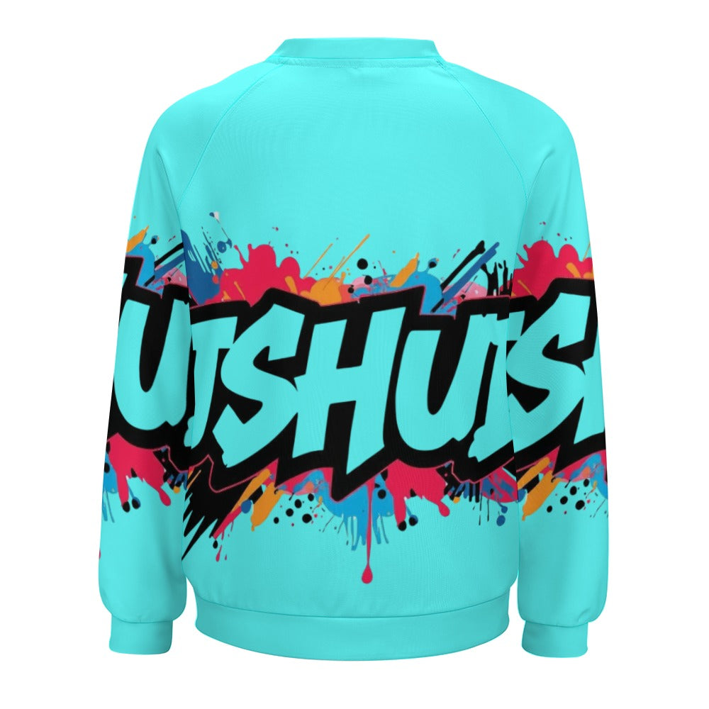 Felpa Donna JSHub Multicolor – Stile Streetwear con Graffiti All-Over