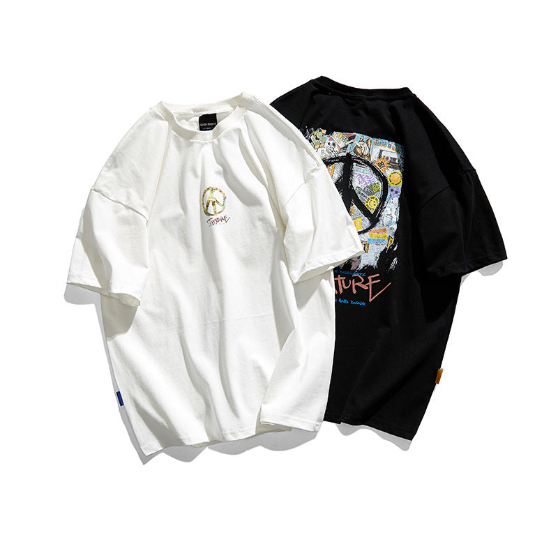 T-shirt Japanese Fresh Letter Print