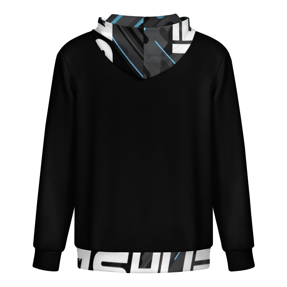 JS HUB Motion Core High Neck Hoodie Uomo Nera Multicolor
